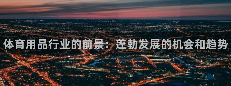 欧陆娱乐平台咋样啊安全吗：体育用品行业的前景：蓬勃发