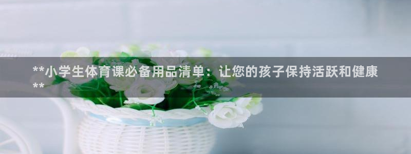 欧陆娱乐计划预测软件哪个好：**小学生体育课必备用品