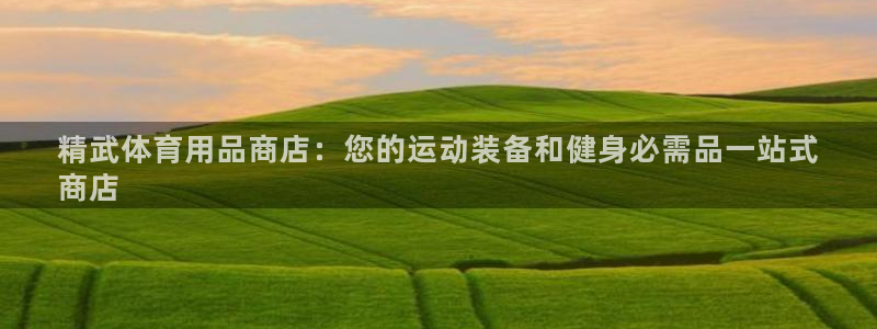 欧陆娱乐公司产品介绍：精武体育用品商店：您的运动装备