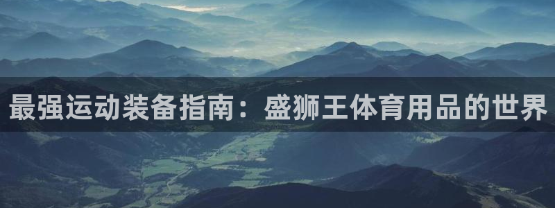 欧陆娱乐共创美好：最强运动装备指南：盛狮王体育用品的
