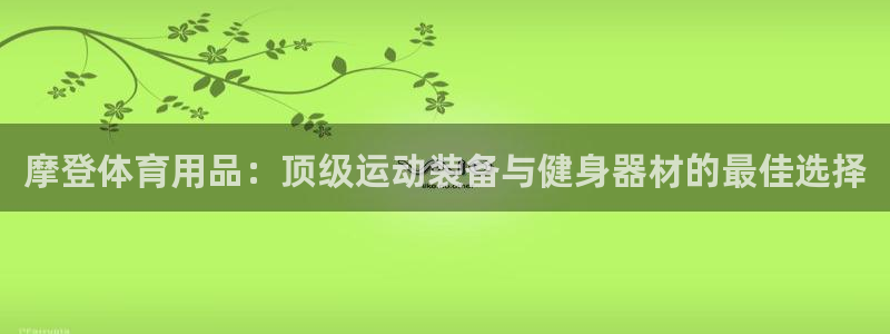 欧陆娱乐官网入口：摩登体育用品：顶级运动装备与健身器