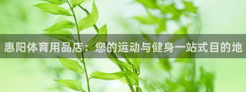 欧陆娱乐注册链接怎么弄出来：惠阳体育用品店：您的运动