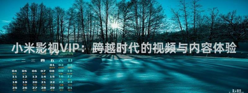 u盘播放蓝光电影：小米影视VIP：跨越时代的视频与内容体验